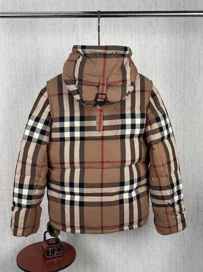 BURBBER down Man Jacket Hoodie