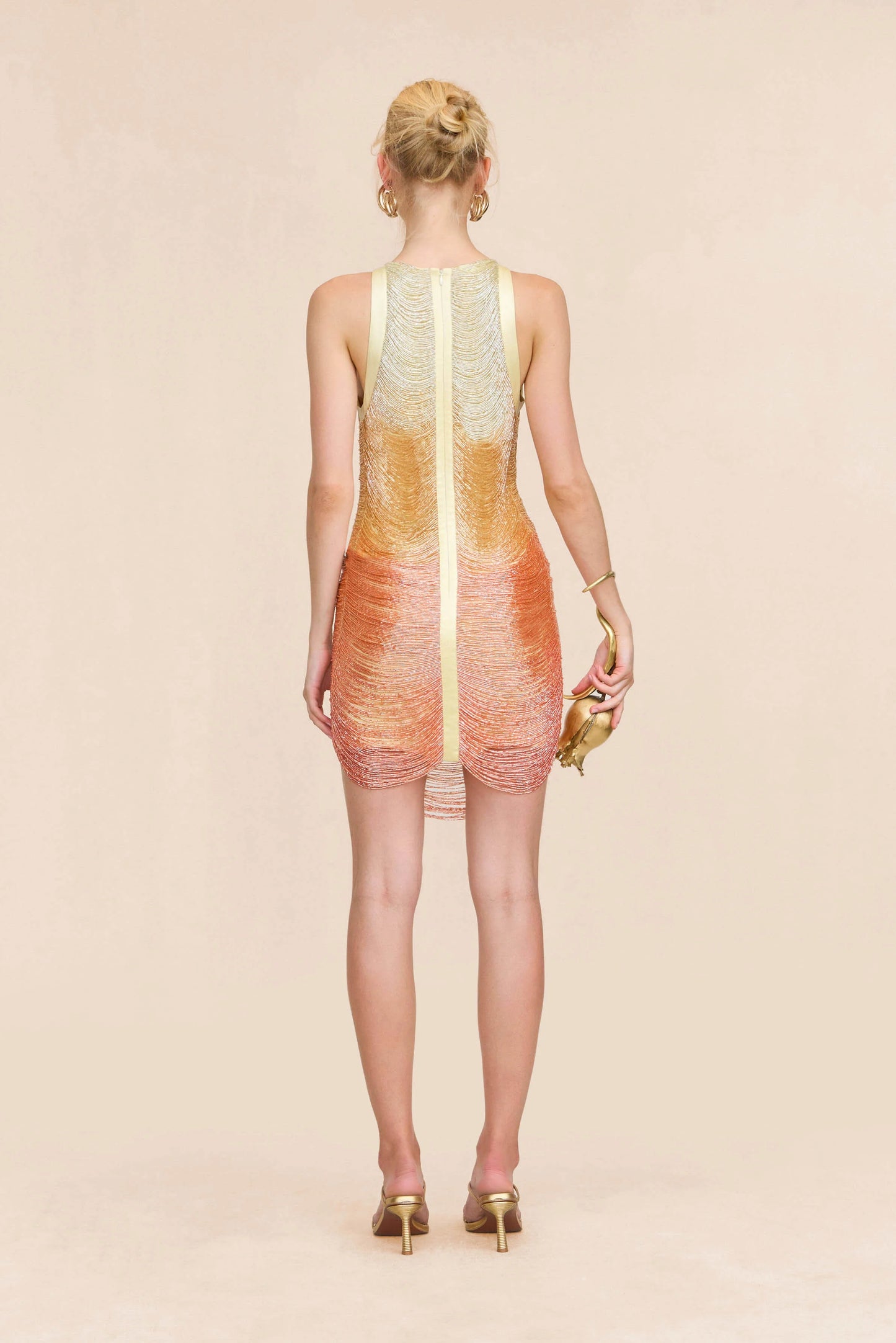 HERVE Party dress Glass beads medison