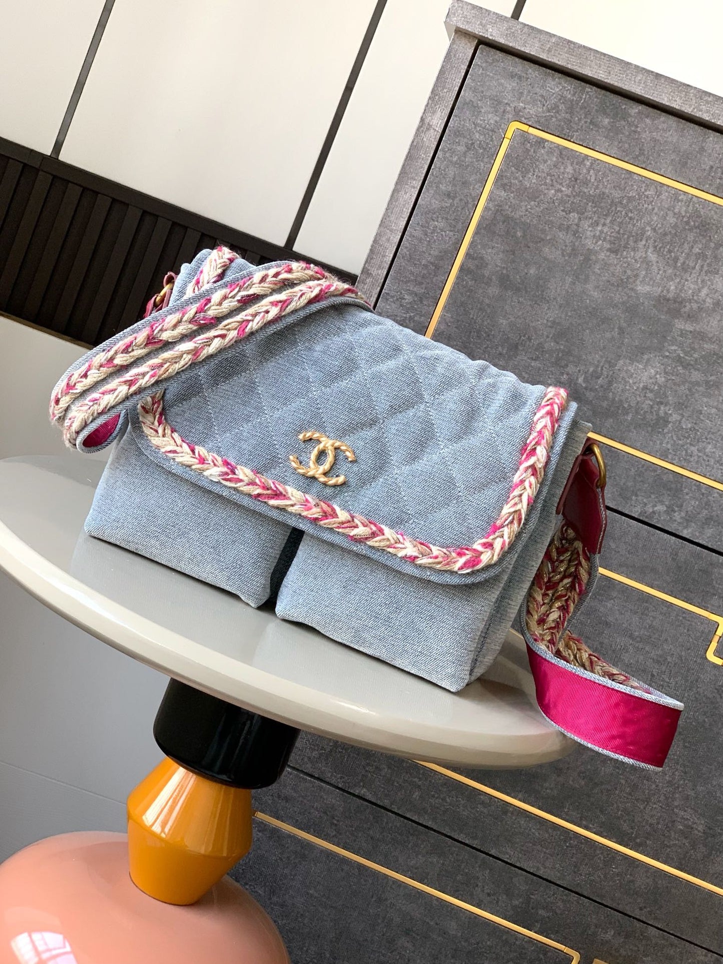 CHL  Denim bag 27 cm