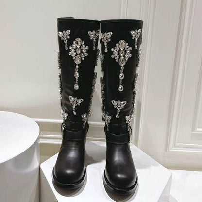 G D Woman Boots  High Jeweled Limited
