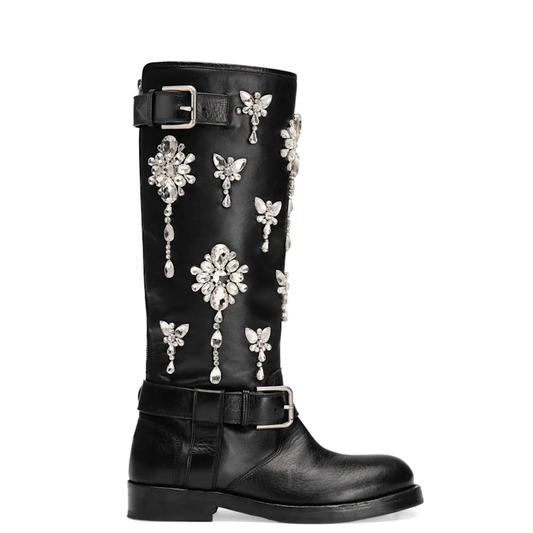 G D Woman Boots  High Jeweled Limited