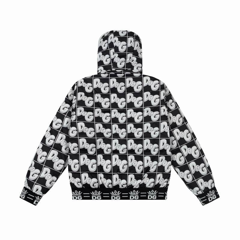 G D Man Quilted Jacket Hoodie