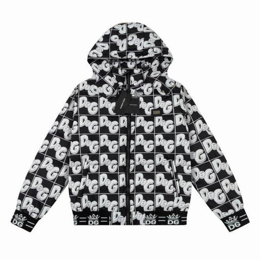 G D Man Quilted Jacket Hoodie