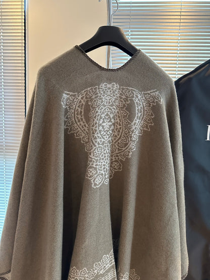 CHD  wool Scarf Cape
