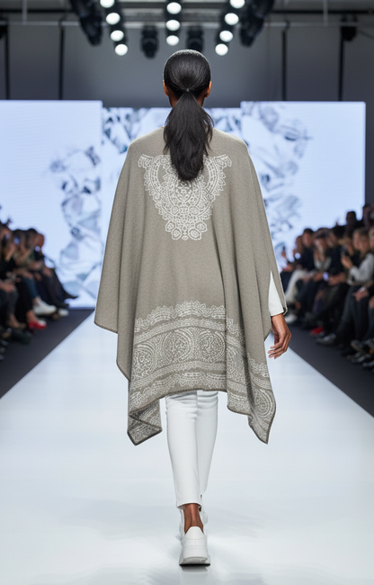 CHD  wool Scarf Cape