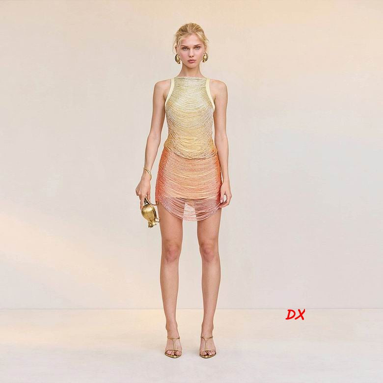 HERVE Party dress Glass beads medison