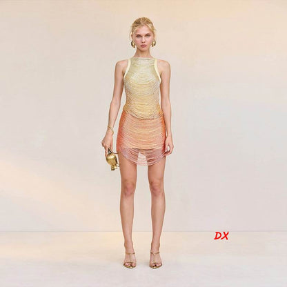 HERVE Party dress Glass beads medison