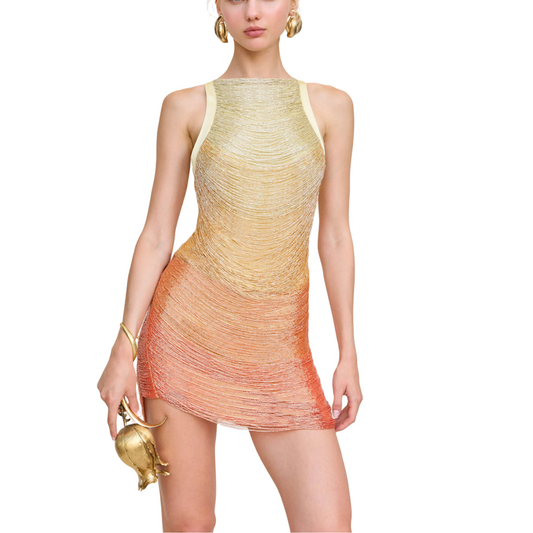 HERVE Party dress Glass beads medison
