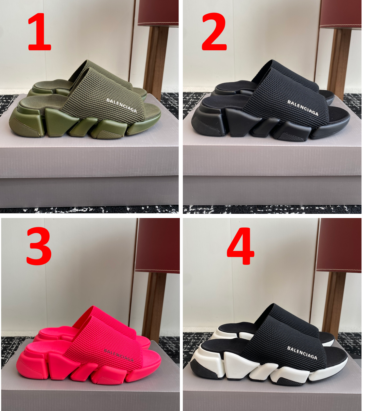 SNBAL Slippers Sandals  trainers 4 Color's 46