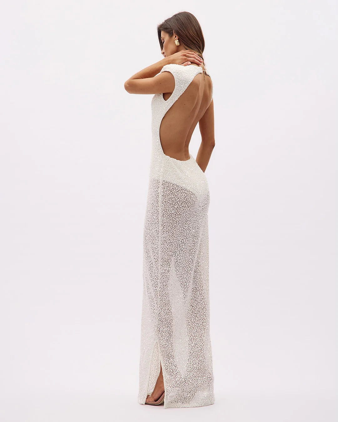 HERVE Party dress Glass beads wedding