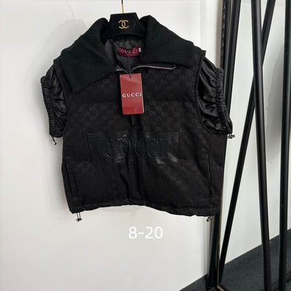 GU VEST monogram Woman Jacket 2 Color's
