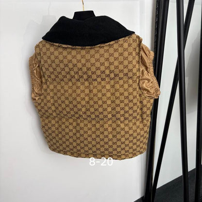 GU VEST monogram Woman Jacket 2 Color's
