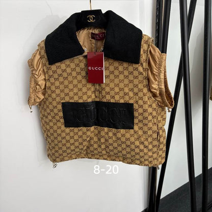 GU VEST monogram Woman Jacket 2 Color's