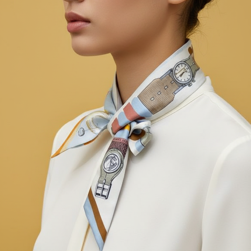 HRM Silk Wrap ribbon Scarf tie 4 Color's