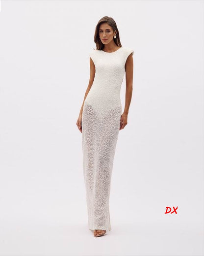 HERVE Party dress Glass beads wedding