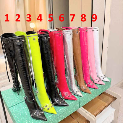 SNBAL Boots Cagole Woman over knee Heels High 9 Color's
