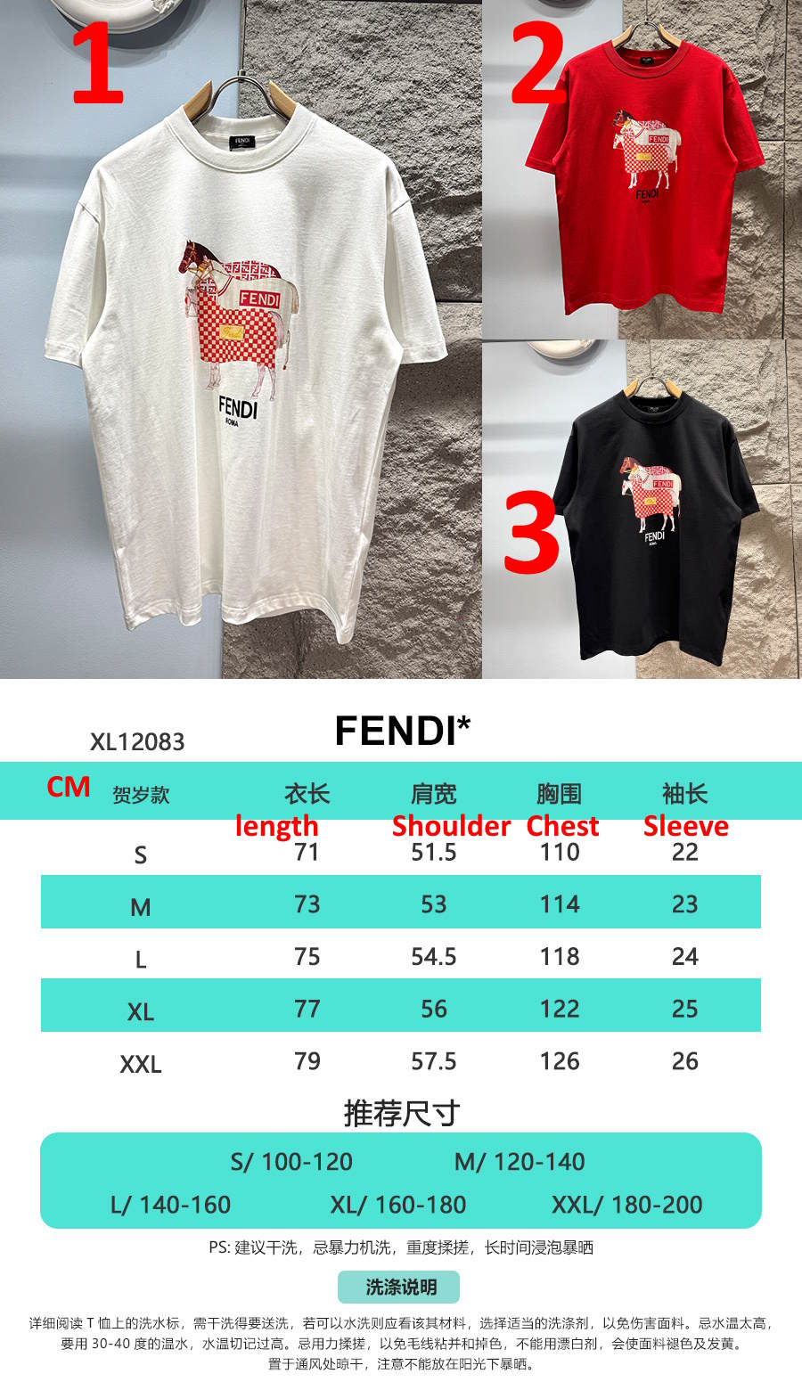 FEN  T - Shirt short sleeve 3 Color's Limited