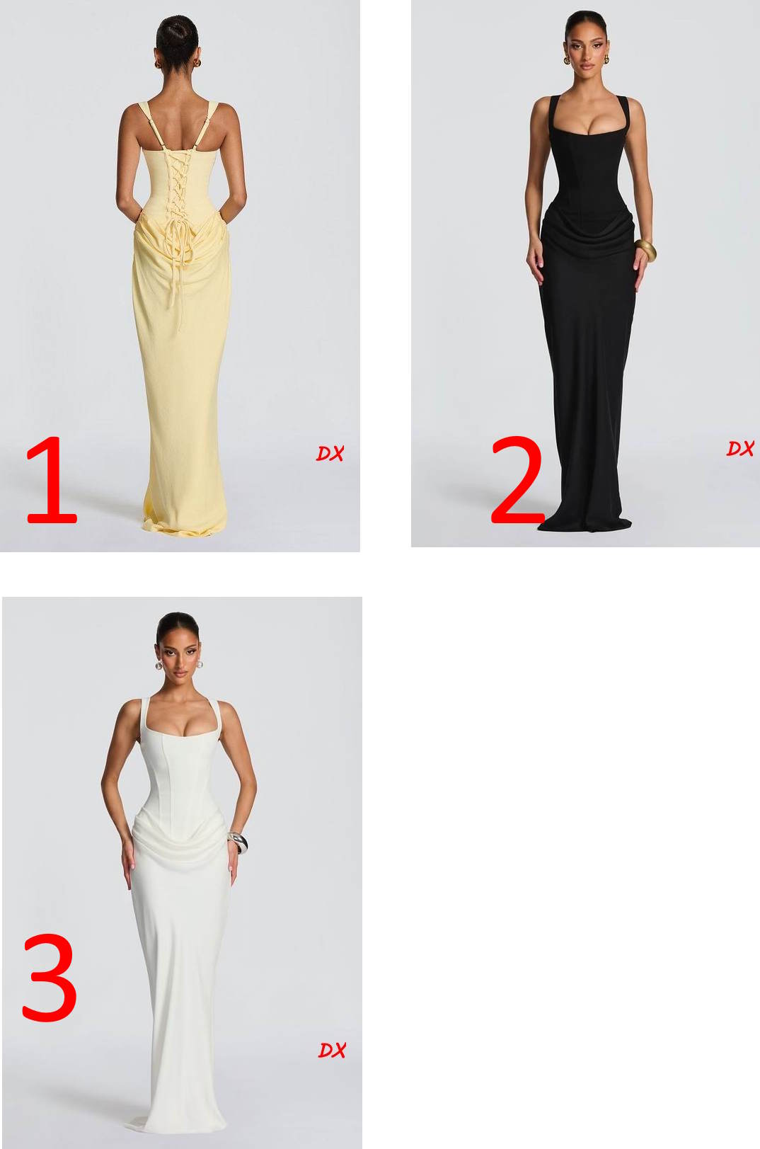 HERVE Party dress wedding prom 3 Color's
