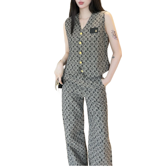 LU Vest   Cardigan Jacket  Set Limited