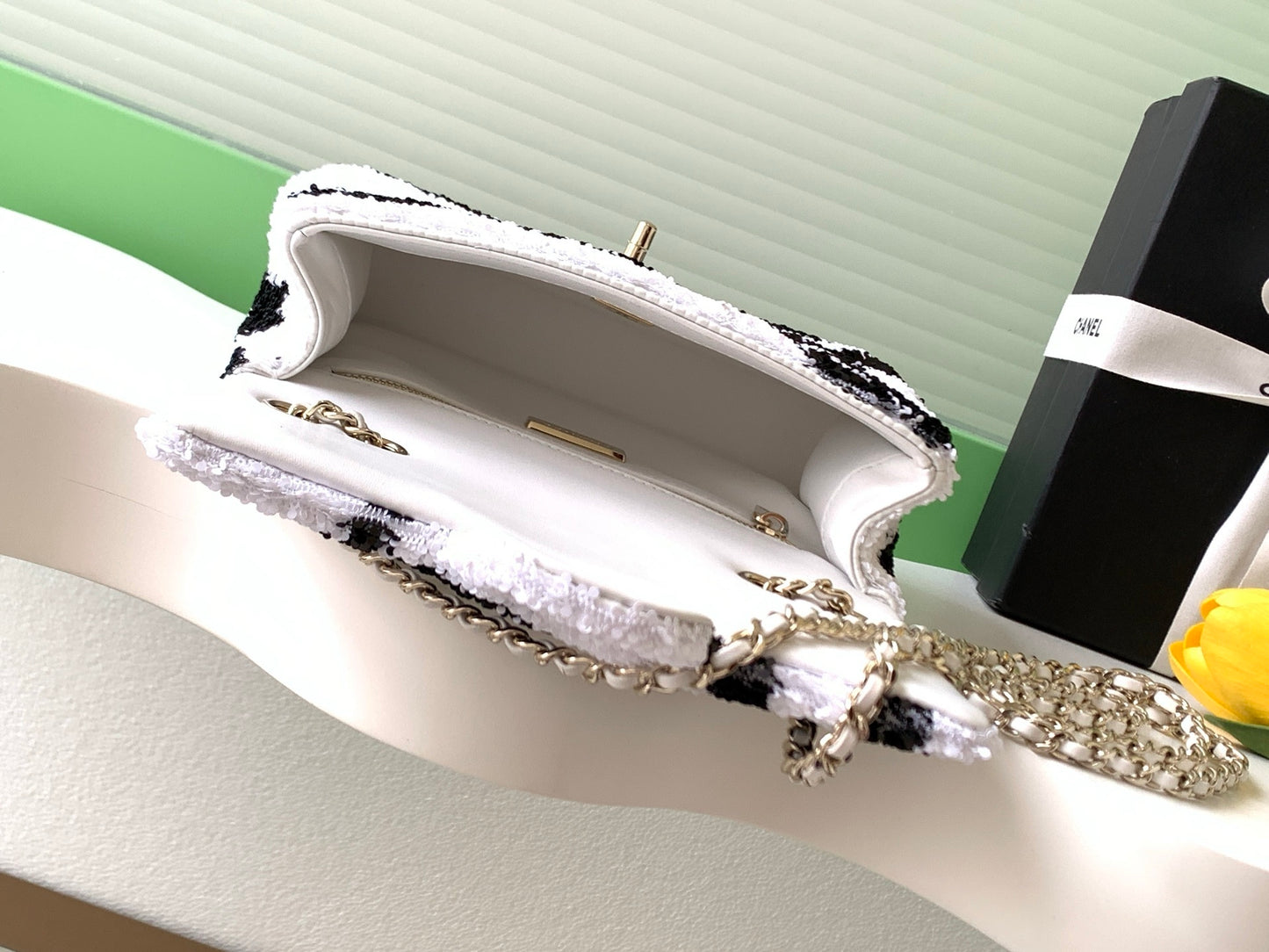 CHL Sequin bag  3 Color 's 21 cm