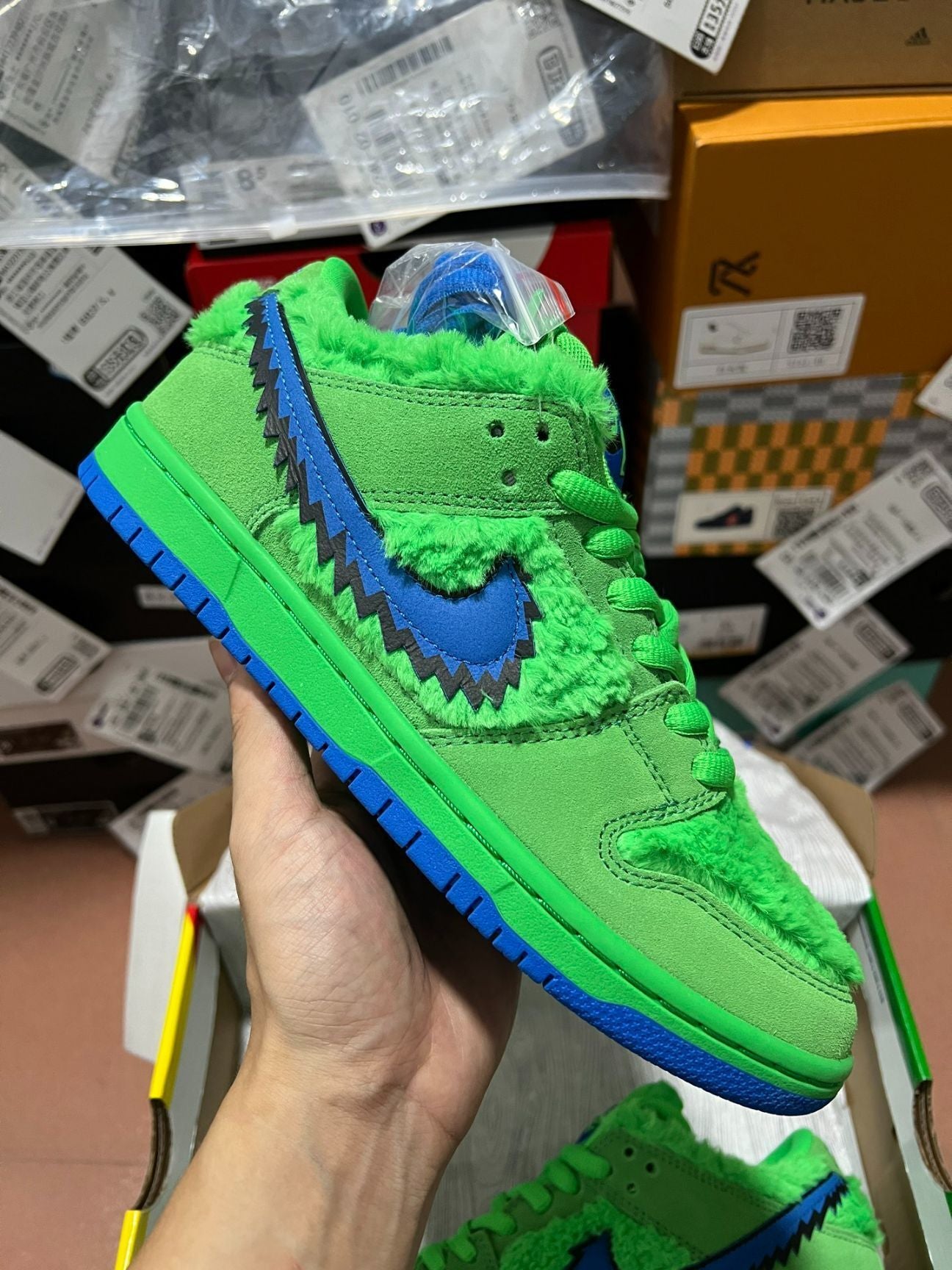 N*ke Grateful Dead x Dunk Low SB 'Green Bear' sneakers 46