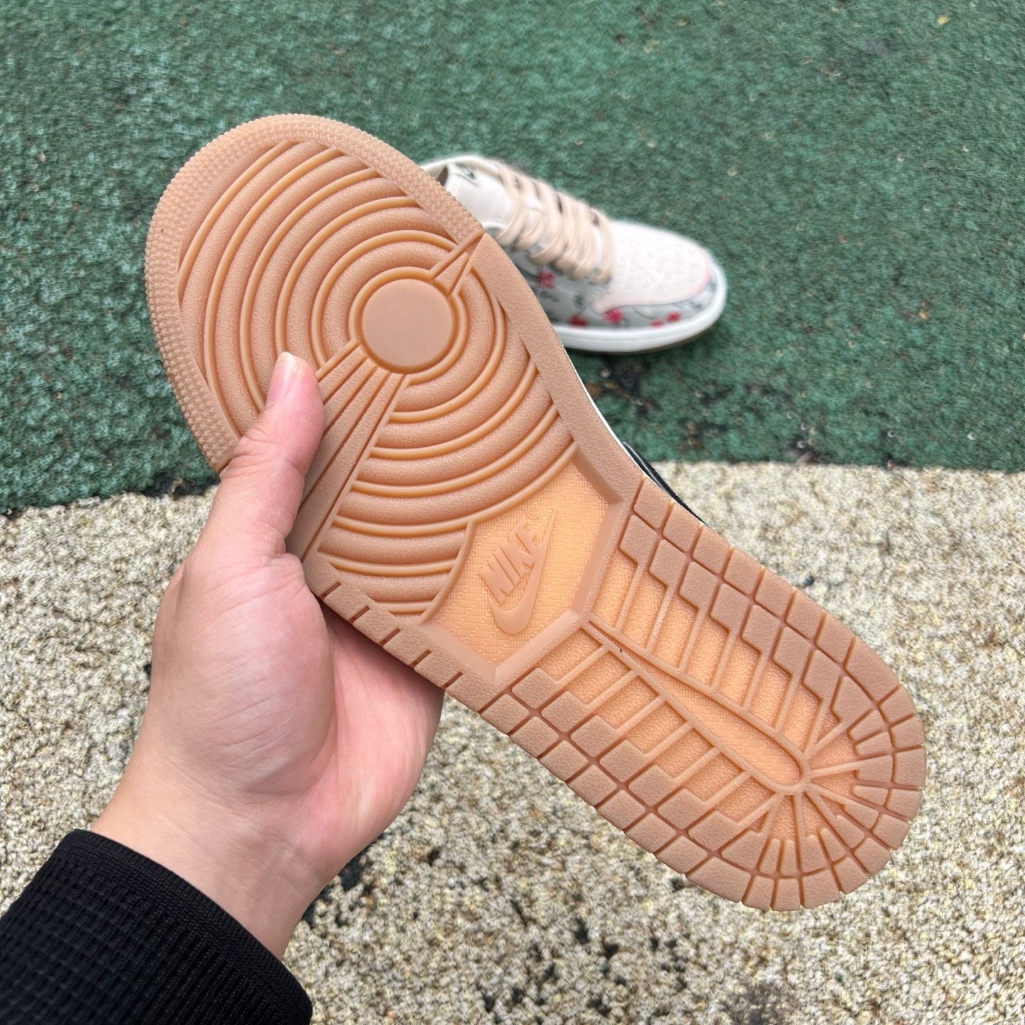 N*KE rui Hachimura Air Jorda AJ1 Low OG "Cranes" sneakers