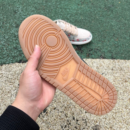 N*KE rui Hachimura Air Jorda AJ1 Low OG "Cranes" sneakers