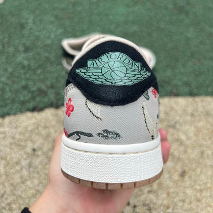 N*KE rui Hachimura Air Jorda AJ1 Low OG "Cranes" sneakers