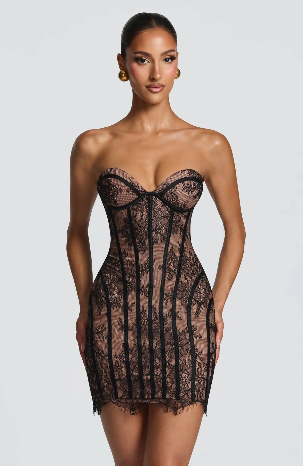 HERVE Party dress Glass beads wedding nensi