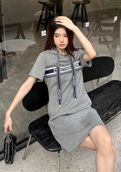 CHD  Cotton Dress Hooded 2 Color'd Limited