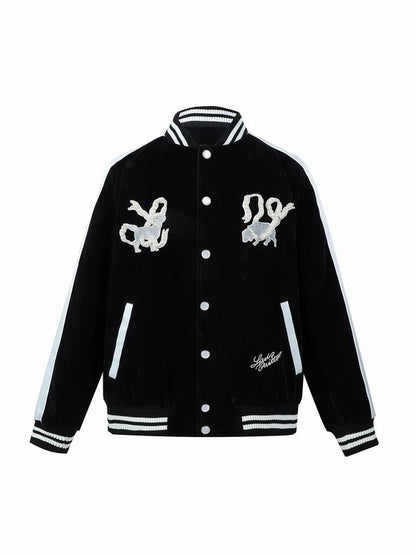 LU Varsity Baseball Jacket Man