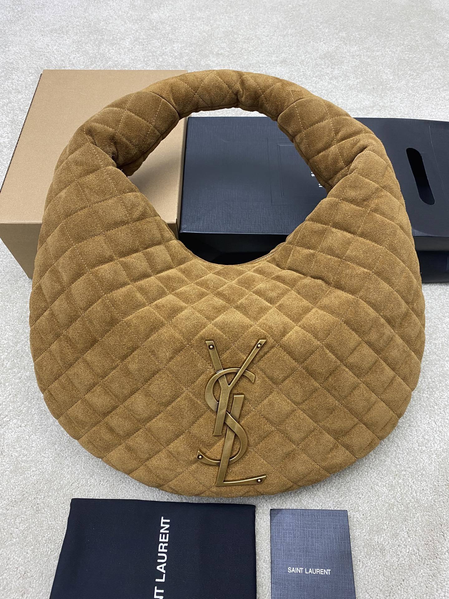 Y L I CARE suede bag 47  cm
