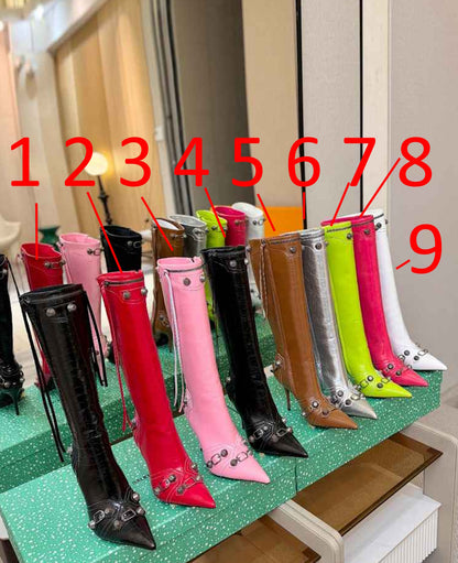 SNBAL Boots Cagole Woman Heels High 9 Color's