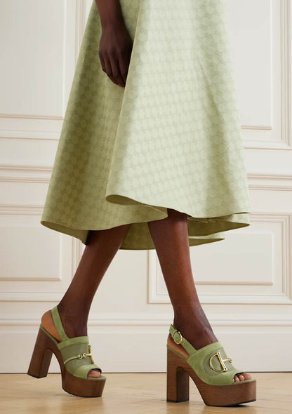 GU Heels Platform  Shoes Woman 3 Color's Alfa Horsebit 42