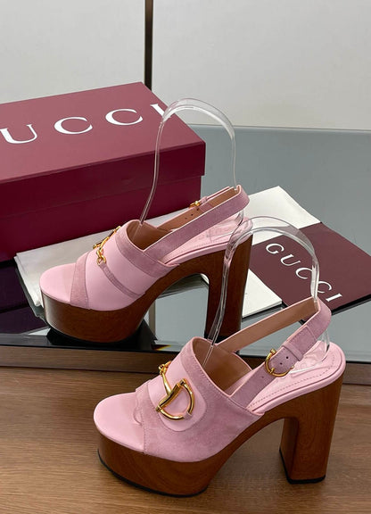 GU Heels Platform  Shoes Woman 3 Color's Alfa Horsebit 42