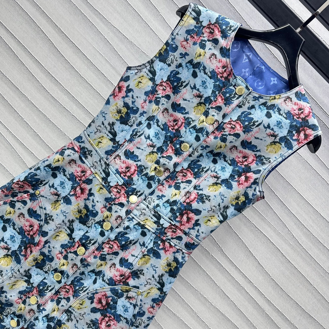 LU Floral  dress  limited