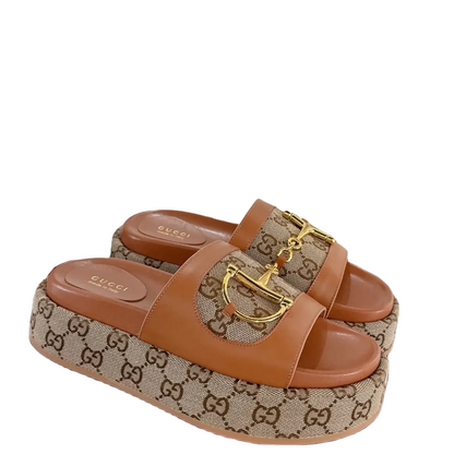 GU Platform  Slippers Woman 3 Color's Horsebit 42