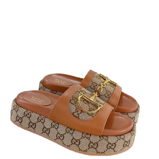 GU Platform  Slippers Woman 3 Color's Horsebit 42