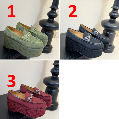 GU Platform  Shoes Woman 3 Color's Horsebit 42
