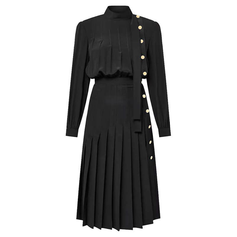 LU Long-Sleeved Pleat  Dress limited season 2024