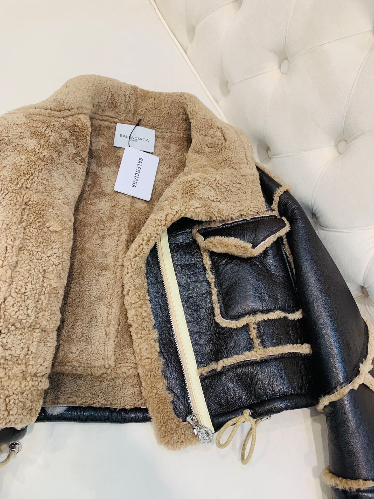 SNBAL  Leather Shearling Jacket