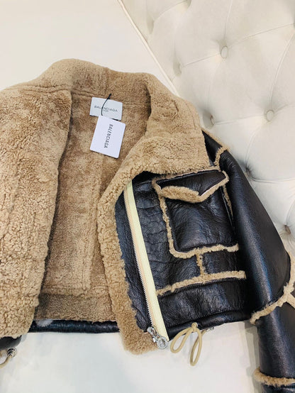 SNBAL  Leather Shearling Jacket