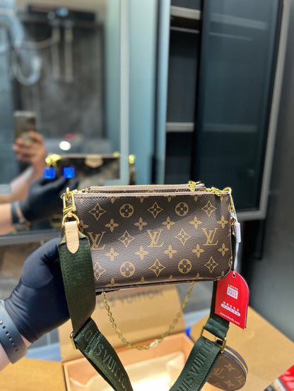 LU Bag Monogram Canvas Multi-Pochette 2 Color's