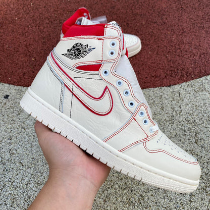 N*KE Air Jorda  Red Manuscript Bugs Bunny AJ 1 Sneakers 46