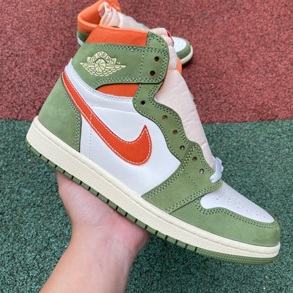 N*KE Air Jorda  Celadon AJ 1 Sneakers 46