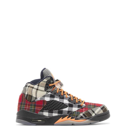 N*KE vs  AJ 5 Sneakers Plaid