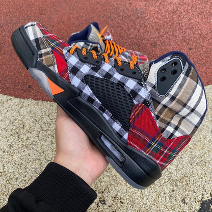N*KE vs  AJ 5 Sneakers Plaid