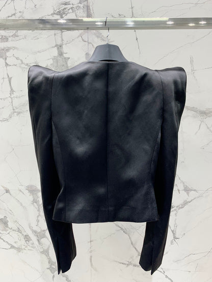 BALMA Satin Stone Jewelry Jacket Woman