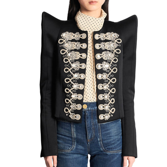 BALMA Satin Stone Jewelry Jacket Woman