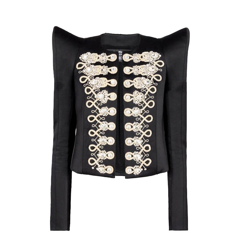 BALMA Satin Stone Jewelry Jacket Woman